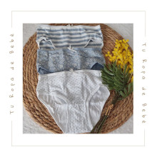 COLECCIÓN ATEMPORAL. Pack 3 bragas niña JEAN Diacar Linn