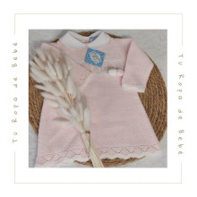 COLECCIÓN INVIERNO. Vestido bebé niña POMPÓN Sardón