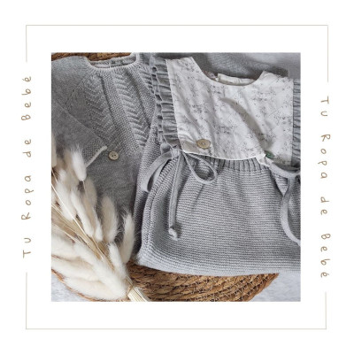COLECCIÓN INVIERNO. Conjunto pelele enterizo bebés PULGARCITO Paz Rodríguez