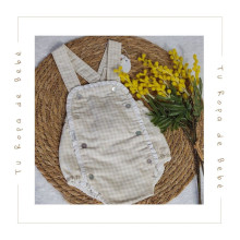 COLECCIÓN VERANO. Peto bebé VICHY Babidu