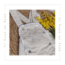 COLECCIÓN VERANO. Peto bebé VICHY Babidu