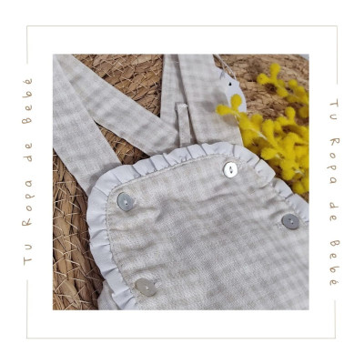 COLECCIÓN VERANO. Peto bebé VICHY Babidu