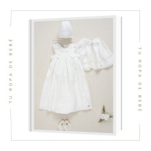 NUEVA COLECCIÓN. Faldón bautizo bebé ALEGRA Paz Rodríguez