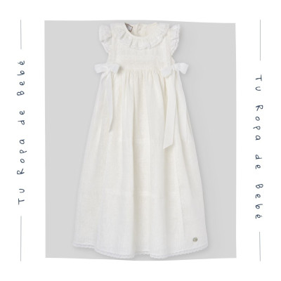 NUEVA COLECCIÓN. Faldón bautizo bebé ALEGRA Paz Rodríguez