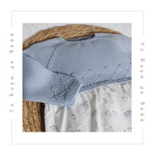 COLECCIÓN INVIERNO. Pelele bebé niño GLACIAR Paz Rodríguez