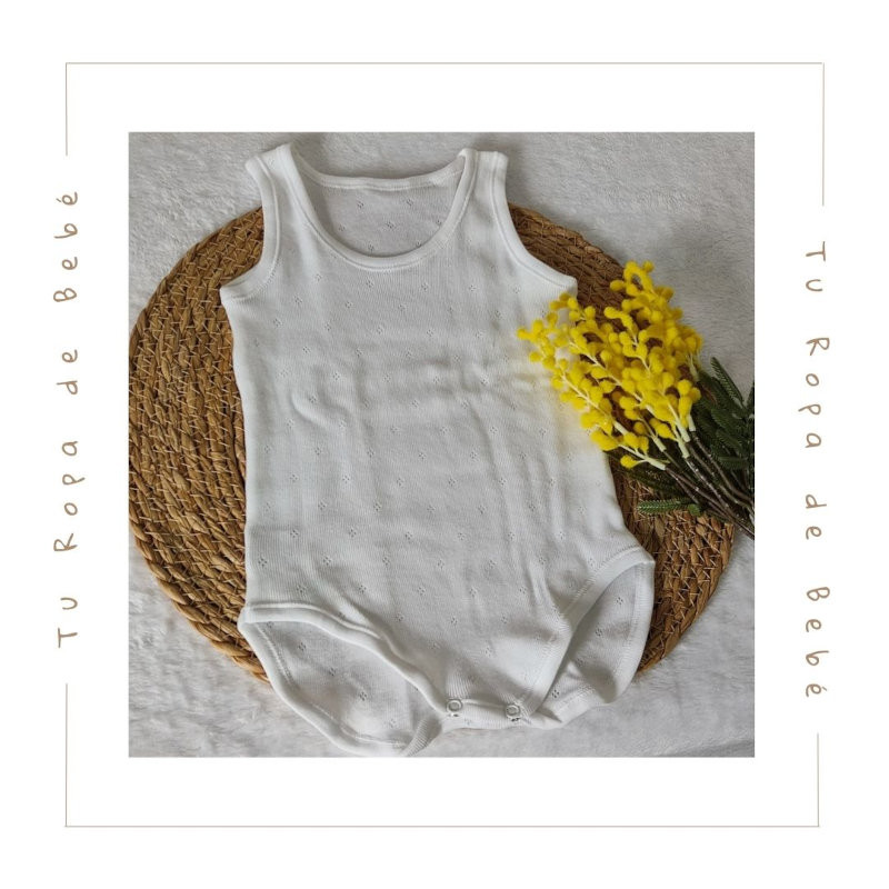 COLECCIÓN VERANO. Body interior calado bebé niño Diacar Linn