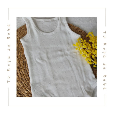 COLECCIÓN VERANO. Body interior calado bebé niño Diacar Linn