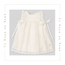 COLECCIÓN VERANO. Vestido con braga bebé niña ESENCIAL Paz Rodríguez