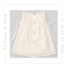 COLECCIÓN VERANO. Vestido con braga bebé niña ESENCIAL Paz Rodríguez