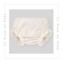 COLECCIÓN VERANO. Vestido con braga bebé niña ESENCIAL Paz Rodríguez