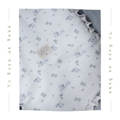 NUEVA COLECCIÓN. Pack bajera capazo interior y muselina bebé PABLO Uzturre