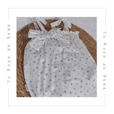 COLECCIÓN VERANO. Peto bebé niña ESTRELLAS Babidu