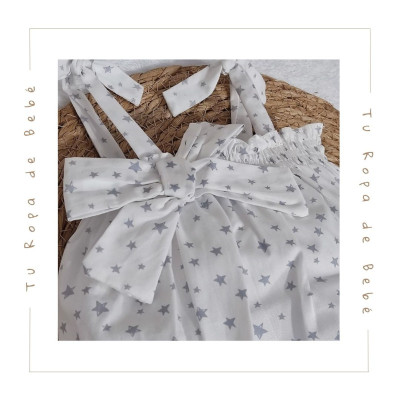 COLECCIÓN VERANO. Peto bebé niña ESTRELLAS Babidu