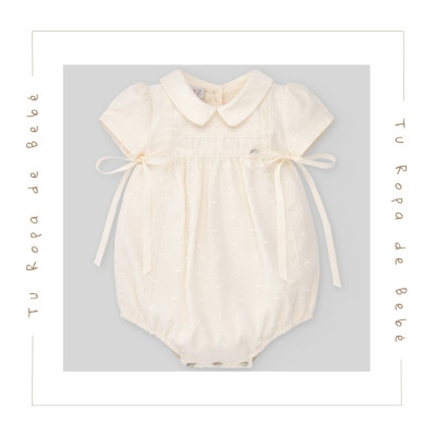 NUEVA COLECCIÓN. Pelele bautizo bebé niño ESENCIAL Paz Rodríguez