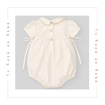 NUEVA COLECCIÓN. Pelele bautizo bebé niño ESENCIAL Paz Rodríguez