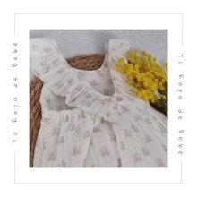 COLECCIÓN VERANO. Pelele bebé niña MECER Paz Rodríguez