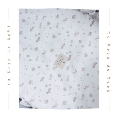 NUEVA COLECCIÓN. Pack bajera capazo interior y muselina bebé LUCCA Uzturre