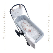 NUEVA COLECCIÓN. Pack bajera capazo interior y muselina bebé LUCCA Uzturre