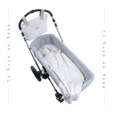 NUEVA COLECCIÓN. Pack bajera capazo interior y muselina bebé LUCCA Uzturre