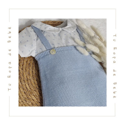 COLECCIÓN INVIERNO. Pelele bebé niño LECER Paz Rodríguez