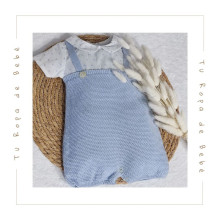 COLECCIÓN INVIERNO. Pelele bebé niño LECER Paz Rodríguez