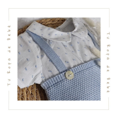 COLECCIÓN INVIERNO. Pelele bebé niño LECER Paz Rodríguez