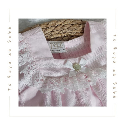 COLECCIÓN VERANO. Pelele bebé niña AURA Paz Rodríguez