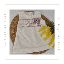 COLECCIÓN VERANO. Vestido bebé niña MOTITAS Pipos