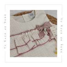 COLECCIÓN VERANO. Vestido bebé niña MOTITAS Pipos