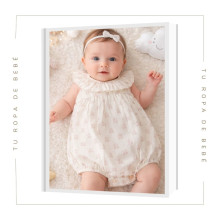 COLECCIÓN VERANO. Pelele bebé niña MECER Paz Rodríguez