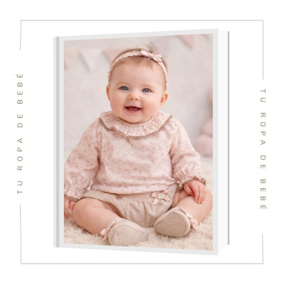 COLECCIÓN INVIERNO. Conjunto braguita bebé niña BAÚL Paz Rodríguez