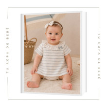 COLECCIÓN VERANO. Vestido bebé niña RAYAS Coco Acqua