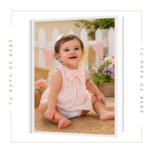COLECCIÓN VERANO. Vestido con braga bebé niña LAZO Cotton&Sugar