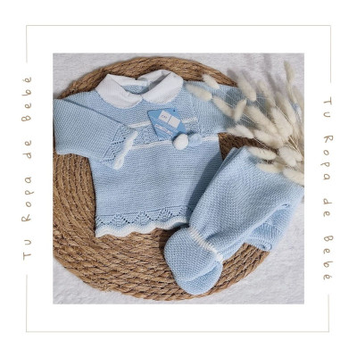 COLECCIÓN INVIERNO. Conjunto polaina bebé Sardón