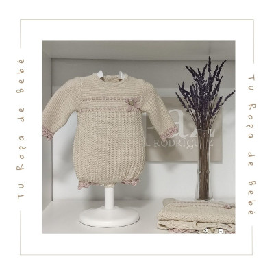 COLECCIÓN INVIERNO. Pelele bebé niña BALLET Paz Rodríguez