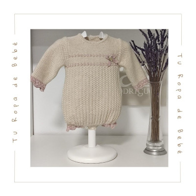 COLECCIÓN INVIERNO. Pelele bebé niña BALLET Paz Rodríguez