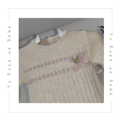 COLECCIÓN INVIERNO. Pelele bebé niña BALLET Paz Rodríguez