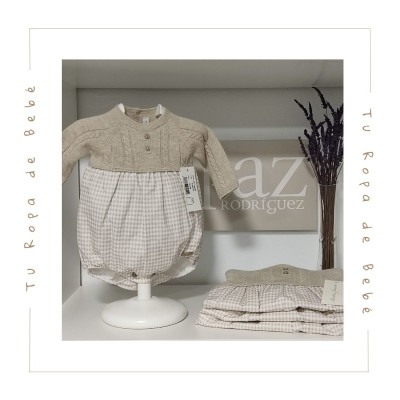 COLECCIÓN INVIERNO. Pelele bebé niño STONE Martín Aranda