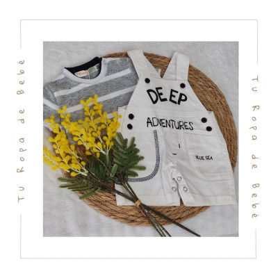 COLECCIÓN VERANO. Conjunto peto bebé niño Babybol