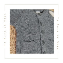 COLECCIÓN INVIERNO. Chaqueta larga bebé niño Sardón