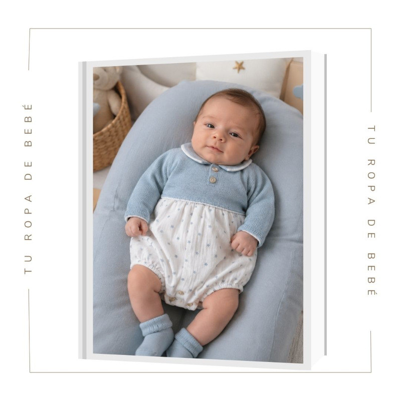 COLECCIÓN INVIERNO. Pelele bebé niño AZUR Martín Aranda