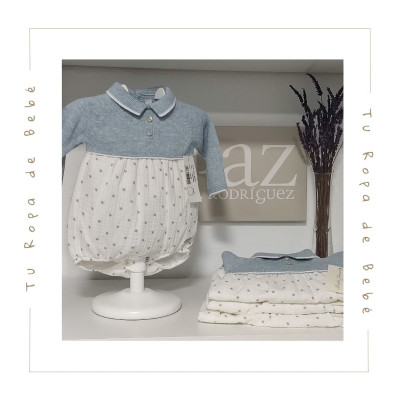 COLECCIÓN INVIERNO. Pelele bebé niño AZUR Martín Aranda