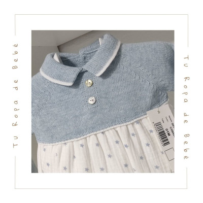 COLECCIÓN INVIERNO. Pelele bebé niño AZUR Martín Aranda