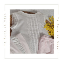 COLECCIÓN VERANO. Conjunto braguita bebé niña PIQUÉ Coco Acqua