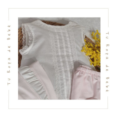 COLECCIÓN VERANO. Conjunto braguita bebé niña PIQUÉ Coco Acqua