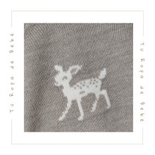 COLECCIÓN INVIERNO. Pelele largo bebé TAUPE Martín Aranda