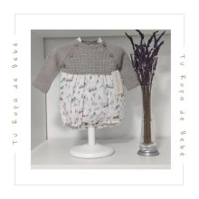 COLECCIÓN INVIERNO. Pelele bebé niño TAUPE Martín Aranda