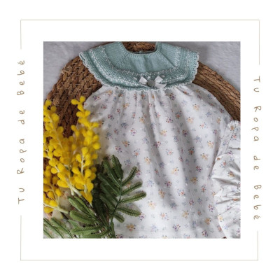 COLECCIÓN VERANO. Vestido con braga bebé niña IRIS Paz Rodríguez