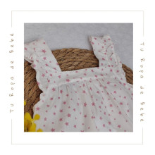 COLECCIÓN VERANO. Vestido con braguita bebé niña ESTRELLAS Babidu