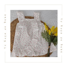 COLECCIÓN VERANO. Vestido con braguita bebé niña ESTRELLAS Babidu